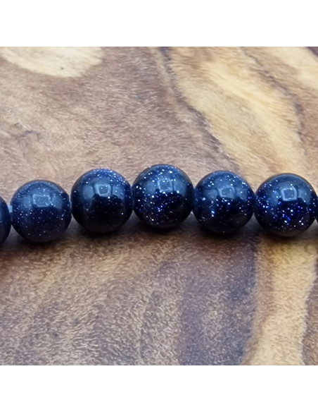 Blaue Goldflusskette 4mm