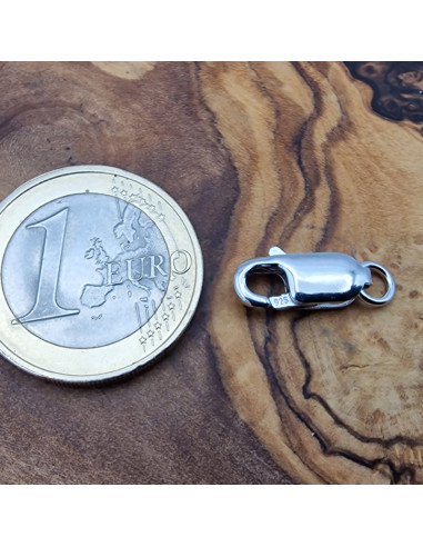 Schliesse 14mm, 925 Silber rhodiniert