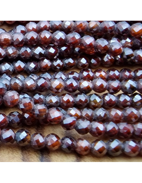 Zirkoniakette-stark funkelnd-facettiert 2mm