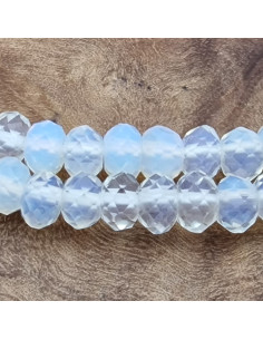 Opalitekette facettiert 4x2mm