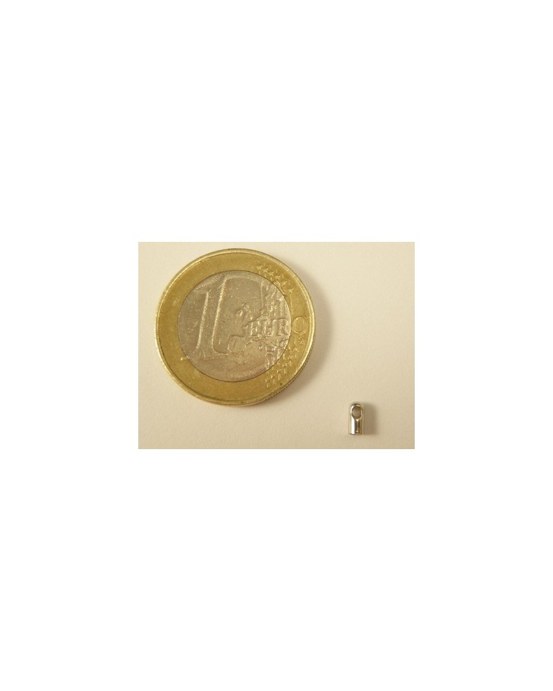 Bandende 1.5mm (2 Stk), Messing silberfarben