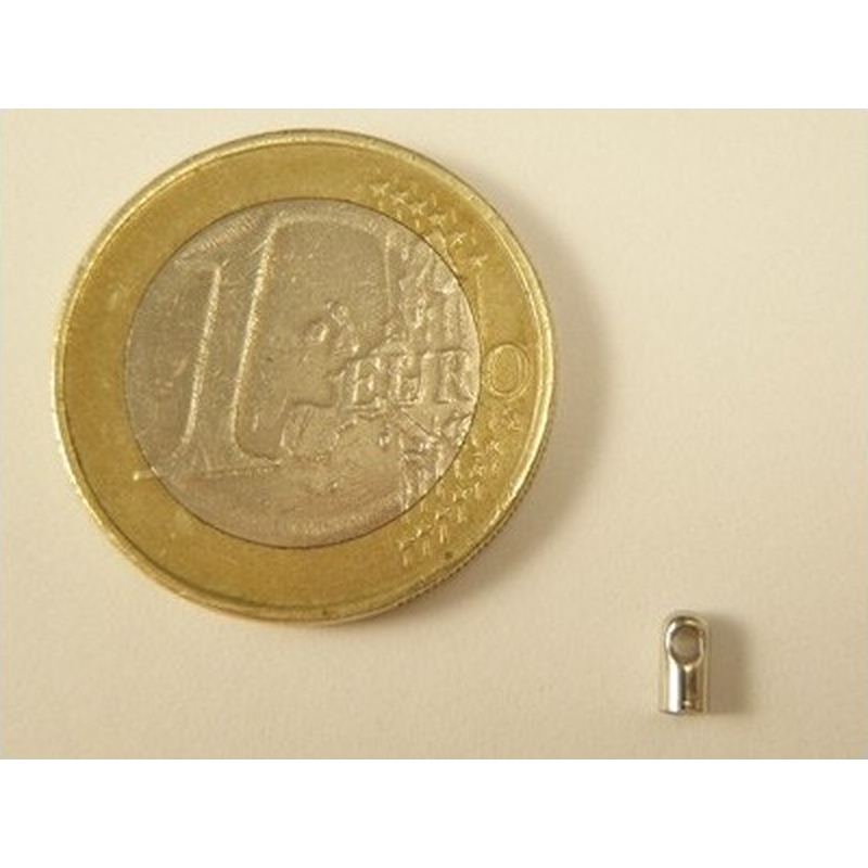 Bandende 1.5mm (2 Stk), Messing silberfarben