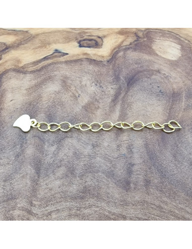 Verlängerungsketterl 4.5cm, 925 Silber vergoldet