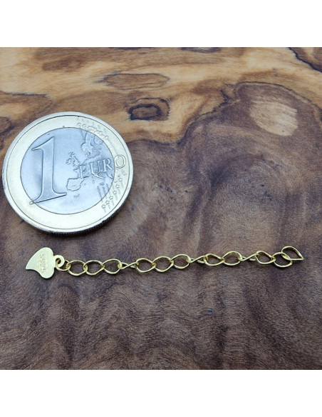 Verlängerungsketterl 4.5cm, 925 Silber vergoldet