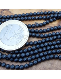 Schungitkette (Shungit) facettiert 3mm 2