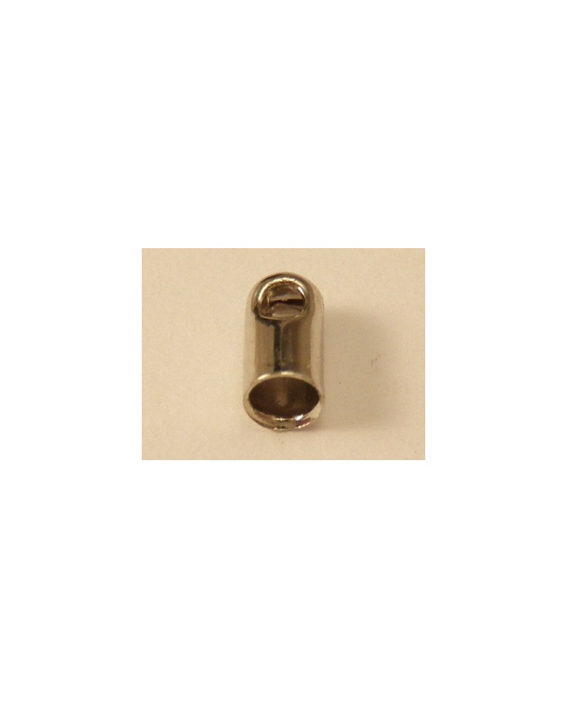 Bandende 1.5mm (2 Stk), Messing silberfarben