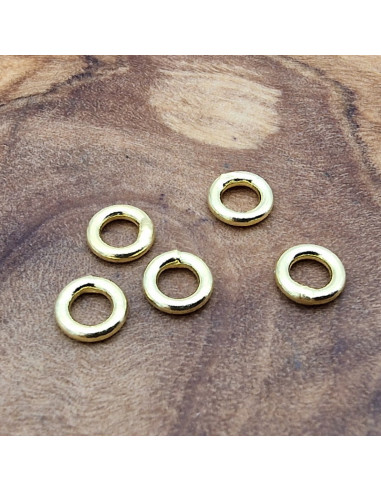 Ring 4mm, geschlossen, 925 Silber vergoldet