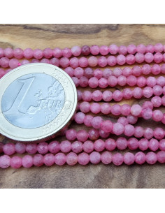 Rhodochrositkette facettiert 3mm 2