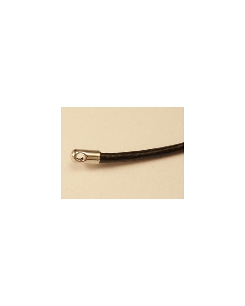 Bandende 1.5mm (2 Stk), Messing silberfarben