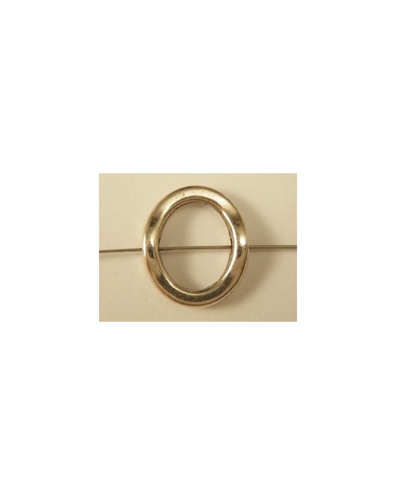 Zwischenteil 15x13mm, Metall rhodiumfarben