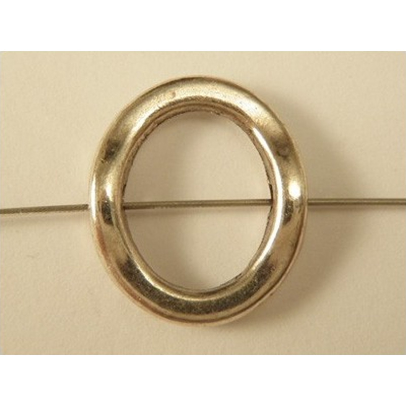 Zwischenteil 15x13mm, Metall rhodiumfarben