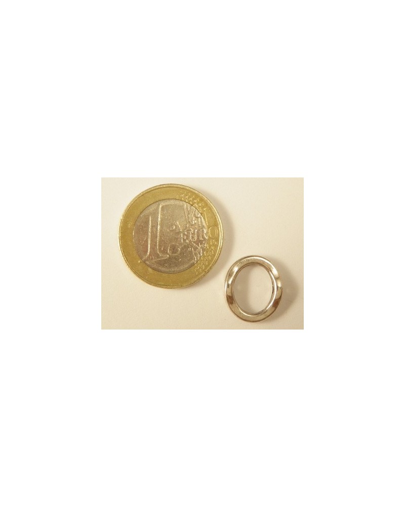 Zwischenteil 15x13mm, Metall rhodiumfarben