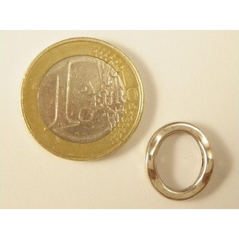Zwischenteil 15x13mm, Metall rhodiumfarben