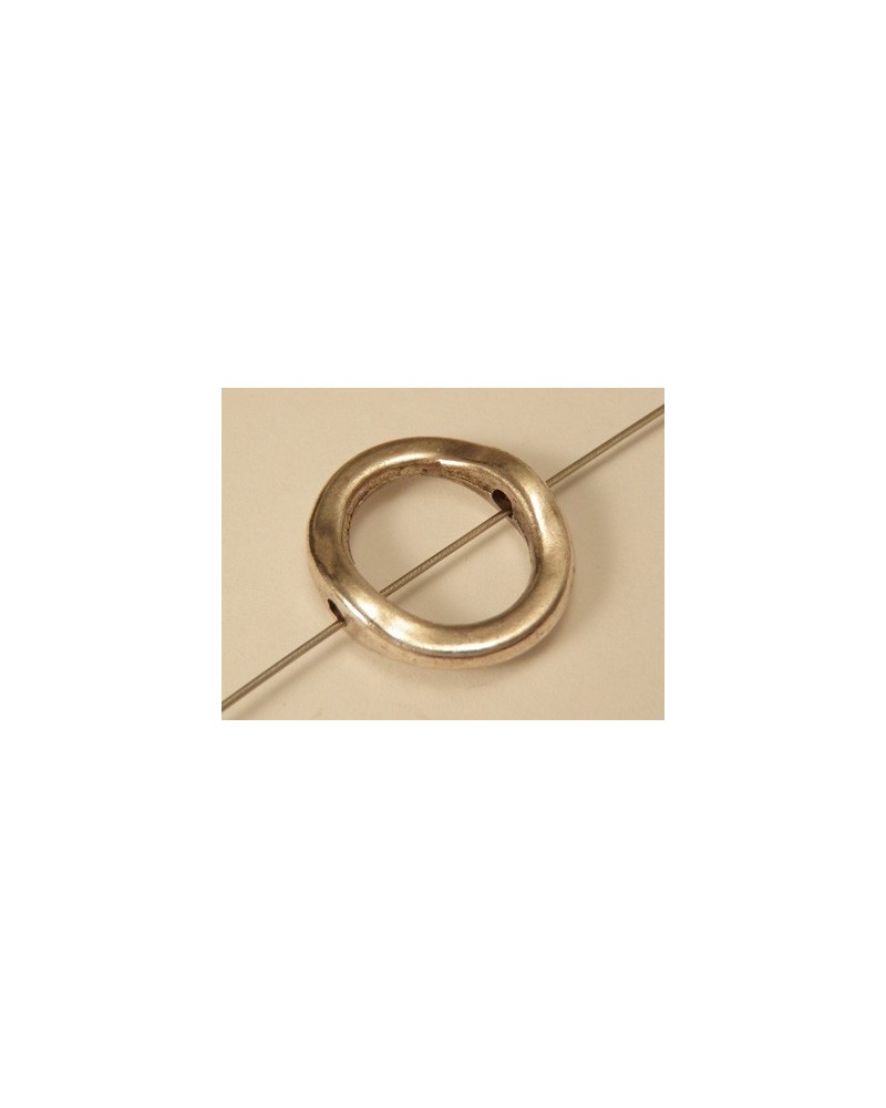 Zwischenteil 15x13mm, Metall rhodiumfarben