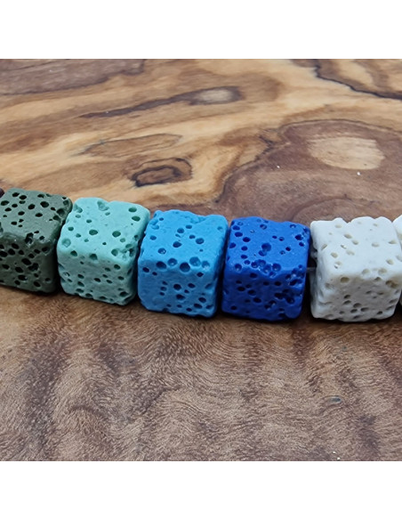 Lavakette 8x8mm multicolor