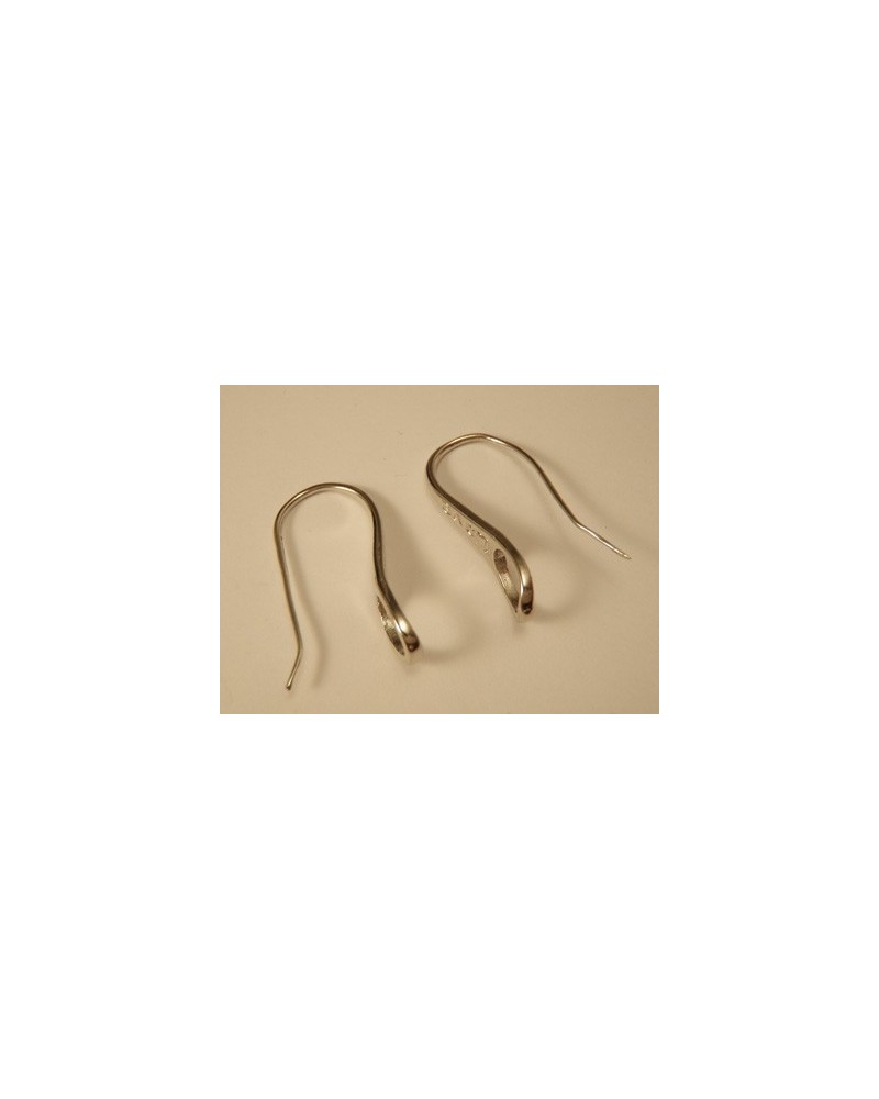 Ohrhaken 27mm (2 Stk), Metall silberfarben