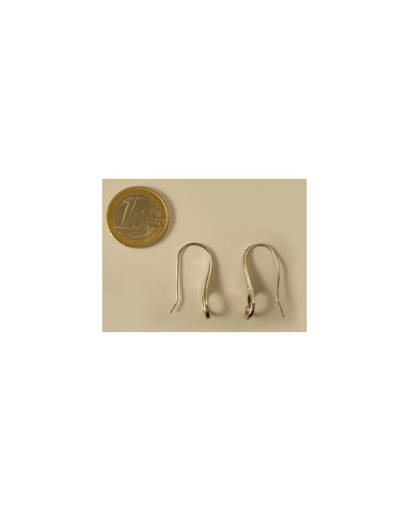 Ohrhaken 27mm (2 Stk), Metall silberfarben