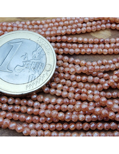 Zirkoniakette-stark funkelnd-facettiert 2mm