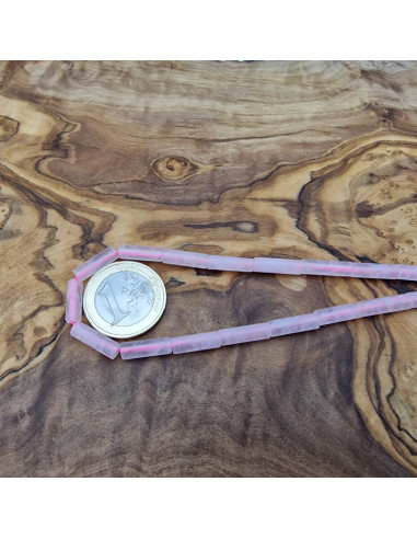 Rosenquarzkette 4x13mm