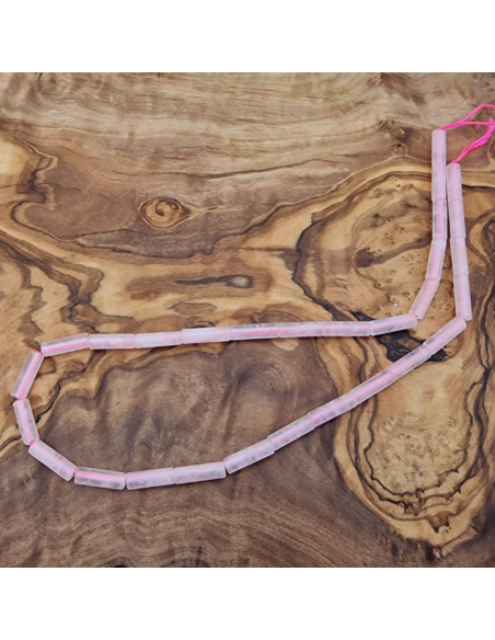 Rosenquarzkette 4x13mm