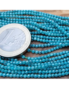 Zirkoniakette-stark funkelnd-facettiert 2mm 2