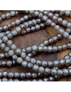 Zirkoniakette-stark funkelnd-facettiert 2mm