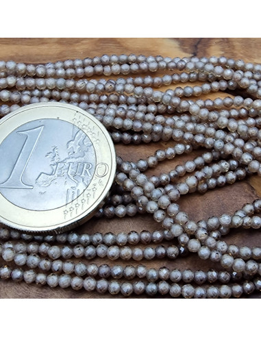 Zirkoniakette-stark funkelnd-facettiert 2mm