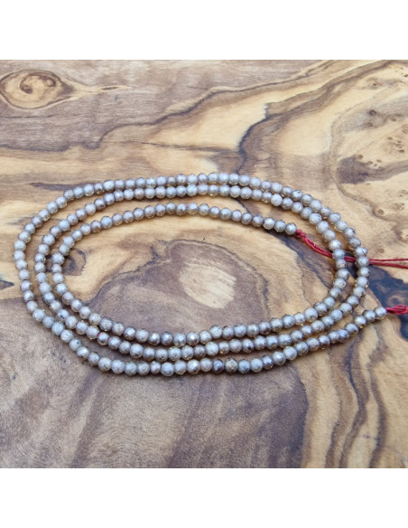 Zirkoniakette-stark funkelnd-facettiert 2mm