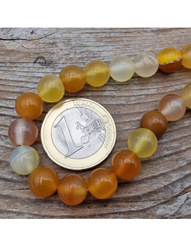 Achat-Carneolkette 8mm