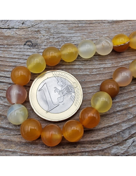 Achat-Carneolkette 8mm