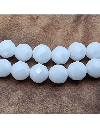 Zirkoniakette schneeweiß-stark funkelnd-facettiert 4mm