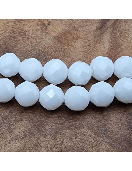 Zirkoniakette schneeweiß-stark funkelnd-facettiert 4mm