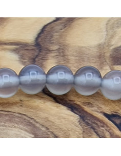 grauer Chalcedonkette 6mm