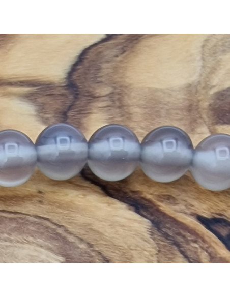 grauer Chalcedonkette 6mm