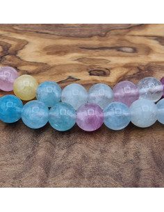 Bergkristallkette 8mm bunt