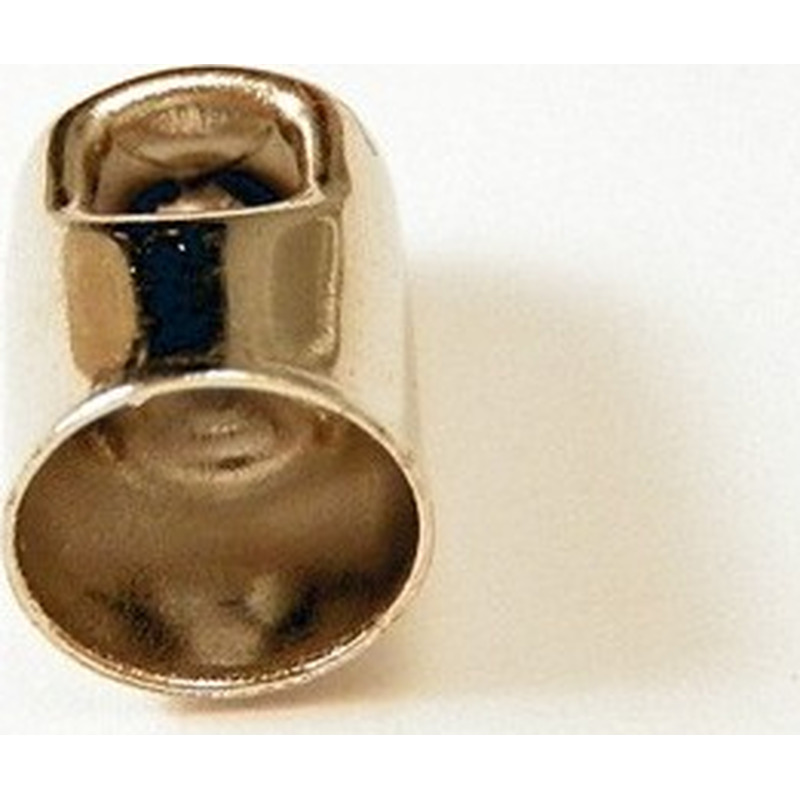 Bandende 3.5mm (2 Stk), Messing silberfarben