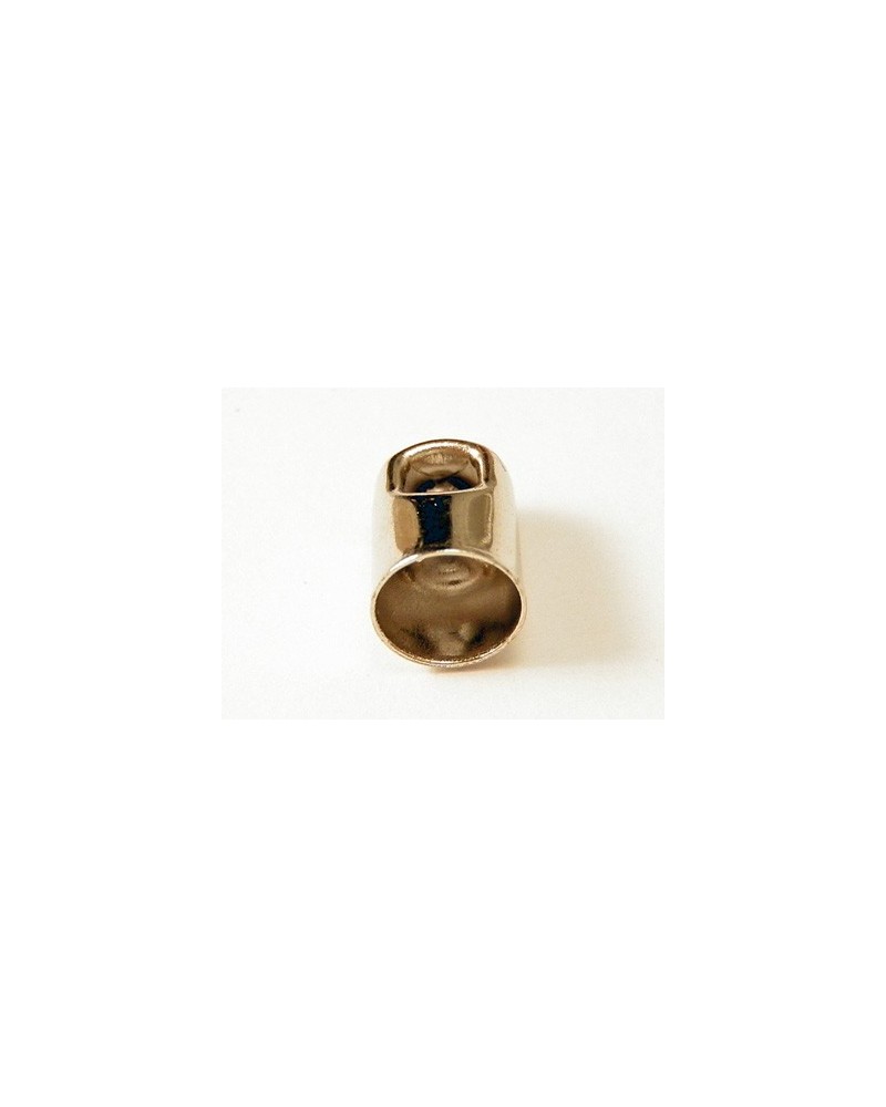 Bandende 2.5mm (2 Stk), Messing silberfarben