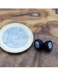 Magnetschliesse 6x8mm Kunststoff schwarz 2