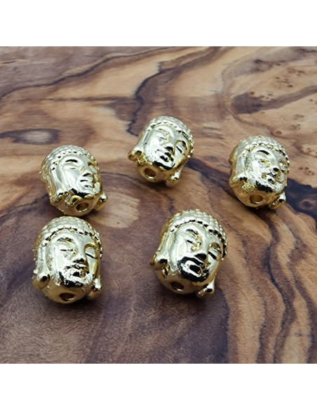 Zwischenteil Buddha 9x8x11mm, Metall goldfarben