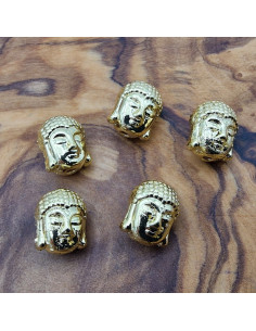Zwischenteil Buddha 9x8x11mm, Metall goldfarben