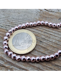 Blutsteinkette Rosa (Hämatit) 4mm facettiert 2