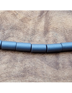 Blutsteinkette (Hämatit) matt 3x5mm
