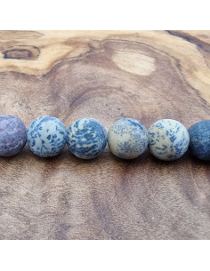 Dendritenjaspiskette matt 6mm