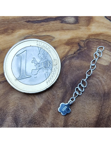 Verlängerungsketterl 2.5/38mm, 925 Silber rhodiniert