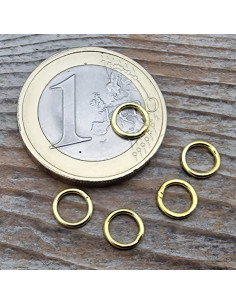 Ring 6mm, geschlossen, 925 Silber vergoldet 2