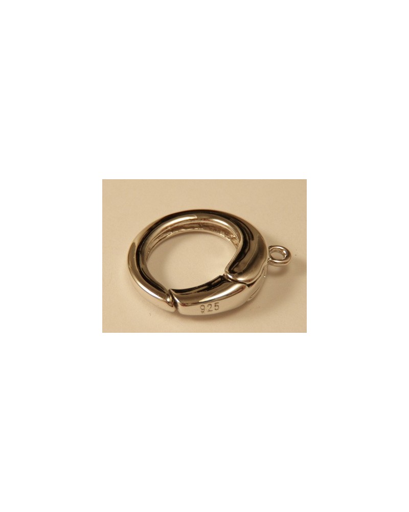 Schliesse 14mm, 925 Silber rhodiniert