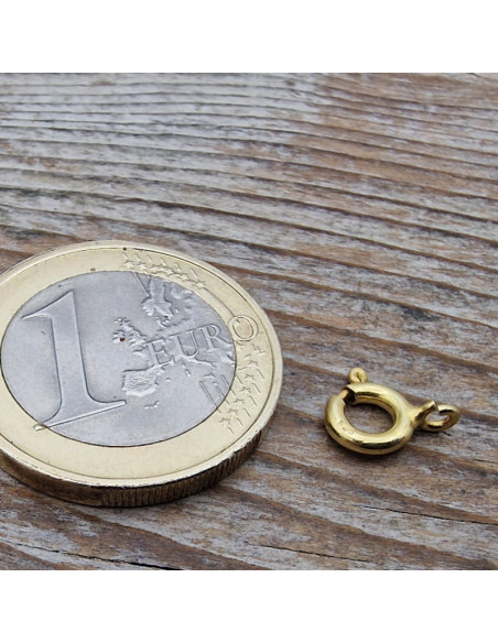 Federring 6mm, 925 Silber vergoldet