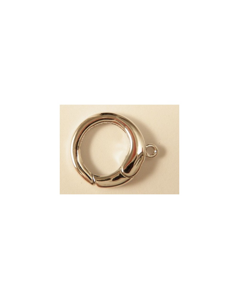 Schliesse 14mm, 925 Silber rhodiniert