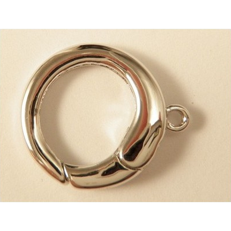 Schliesse 14mm, 925 Silber rhodiniert