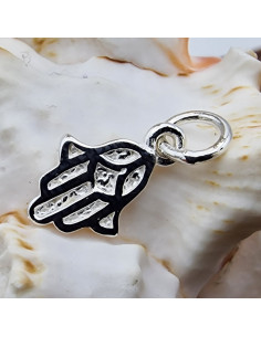 Charm Hamsa-Hand 17mm, 925 Silber